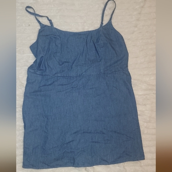 Old Navy Blue Fitted Sleeveless Mini Dress - Picture 1 of 4